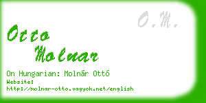 otto molnar business card